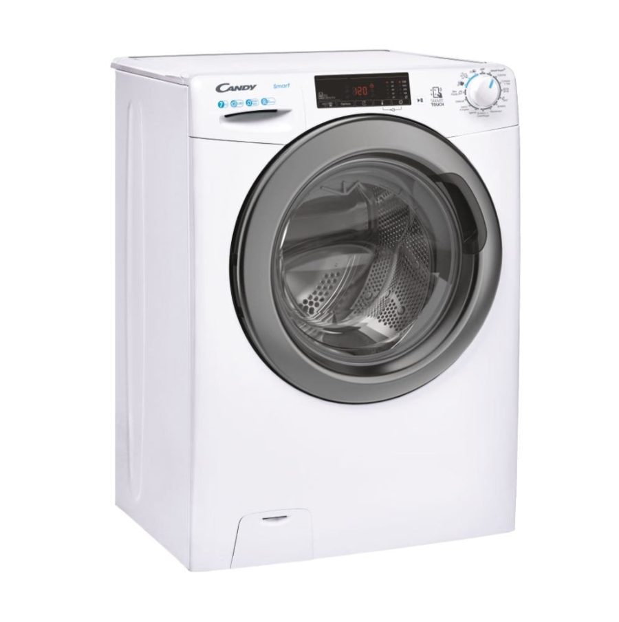 Lavatrice A Carica Frontale Candy CSS4127TWR3/1-11 Slim 7 Kg Classe C 1200 Giri (A85xL60xP40) Tecnologia NFC Contenuti extra sull'App Bianco - immagine 3