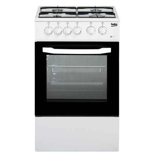 Cucina a Gas Beko CSS42014FW 4 Fuochi Forno Elettrico 54 Litri (A85xL50xP50) Bianco