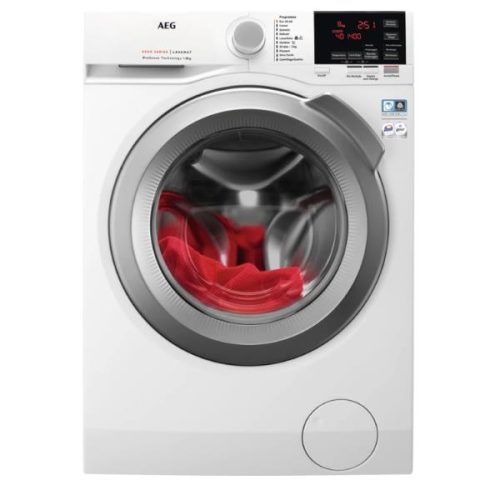 Lavatrice a Carica Frontale Aeg 8 Kg L6FEG843 Serie 6000 Tecnologia ProSense SoftPluse Eco Timesave 1400 Giri Classe C