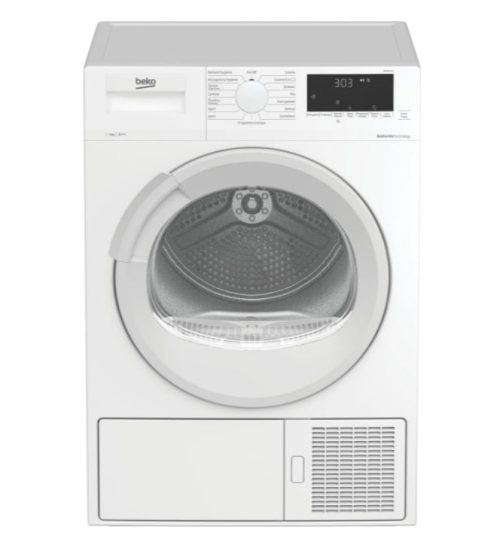 Asciugatrice a Pompa di Calore Beko 9 Kg DRX927WN Classe A++ (A84