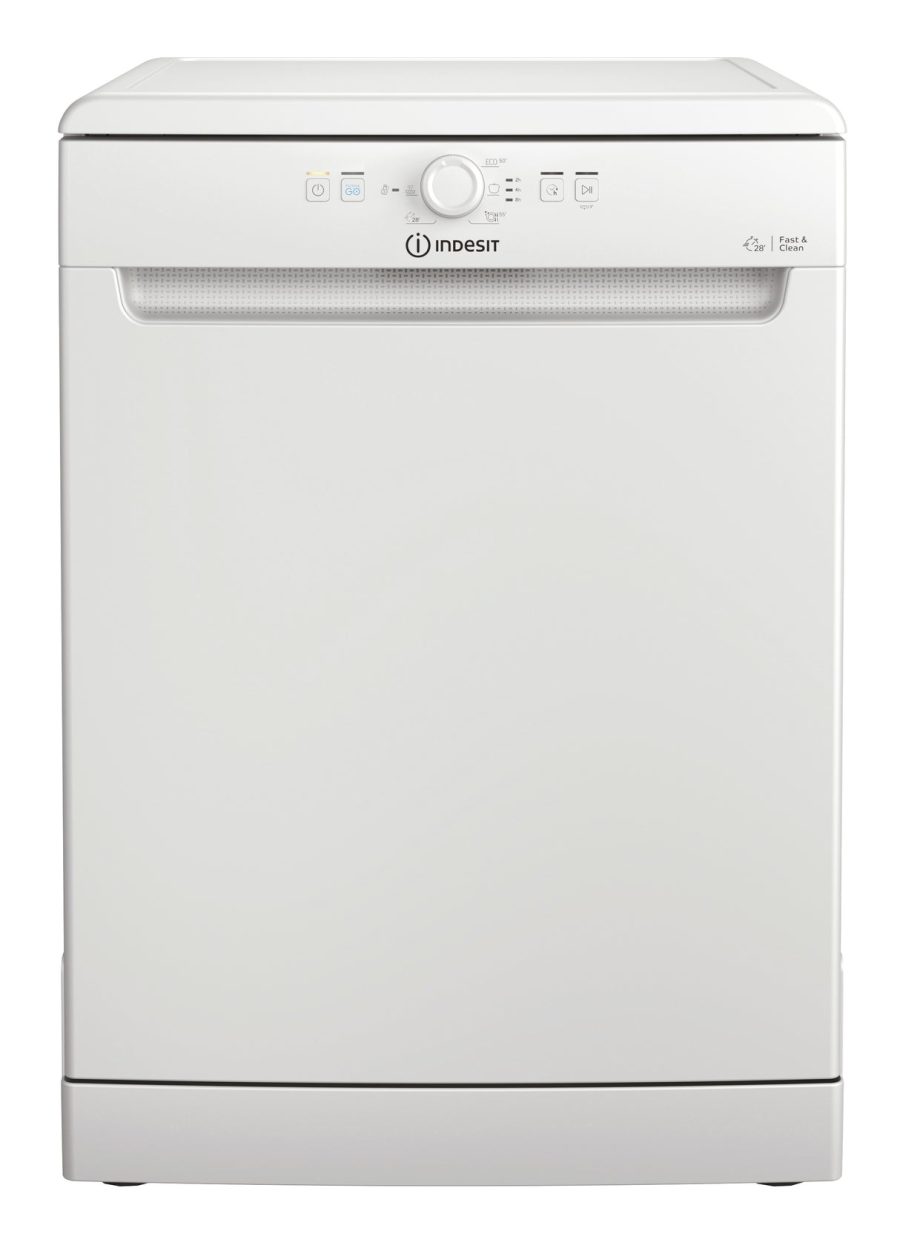 Lavastoviglie A Libera Installazione Indesit D2F HK26 S 14 Coperti Classe E (A85xL60xP59) Bianco Fast&clean Push & go