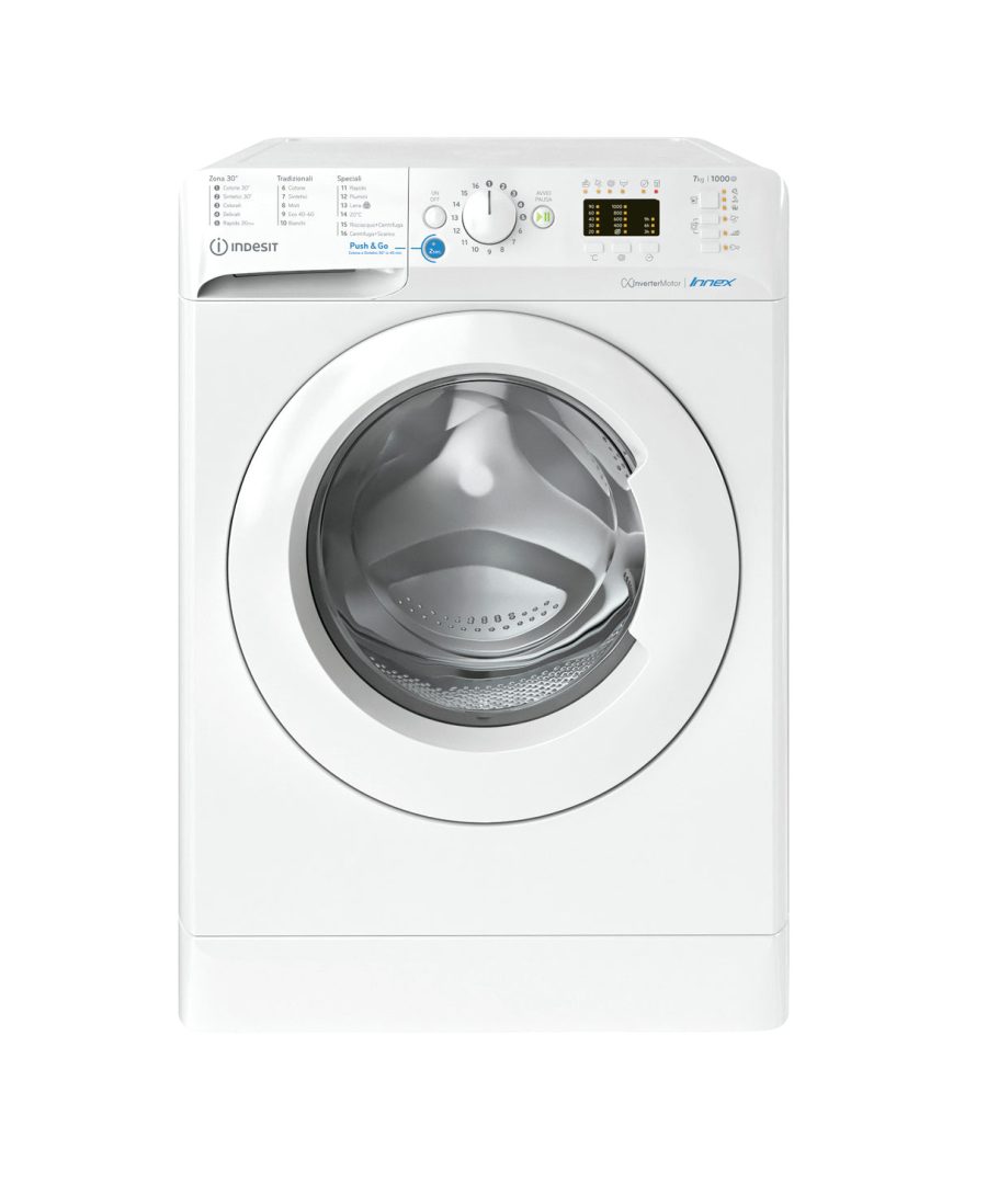 Lavatrice A Carica Frontale Indesit BWA 71083X W IT 7 Kg Classe D (A84