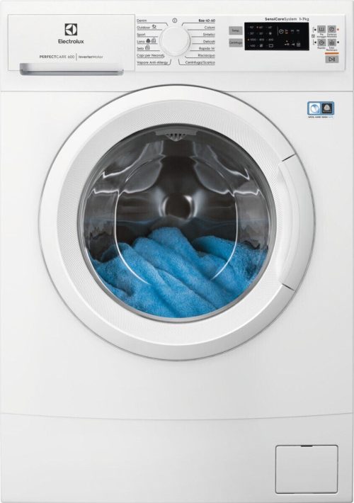 Lavatrice a Carica Frontale Electrolux 7 Kg Slim serie 600 SensiCare EW6S570I Classe D (A84