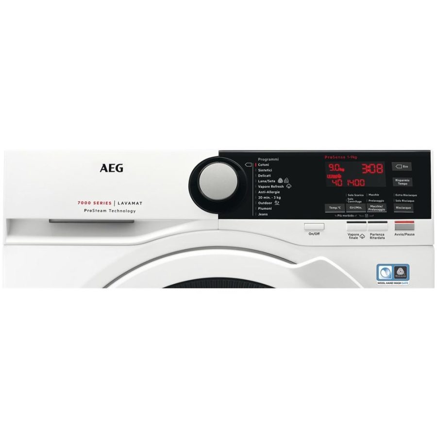 Lavatrice a Carico Frontale Aeg 9 Kg 1400 Giri Tecnologia ProSteam L7FBE941 Classe C - immagine 2