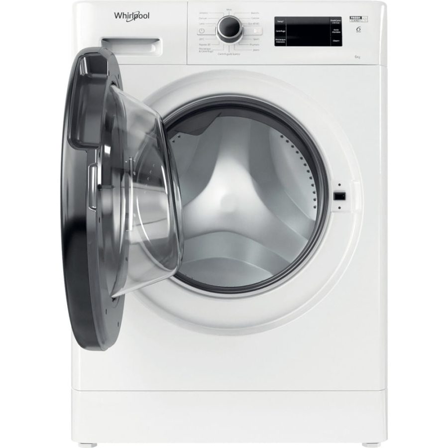 Lavatrice a Carica Frontale Whirlpool 6 Kg FWSG 61251 B IT N FreshCare 1200 Giri Classe F - immagine 2