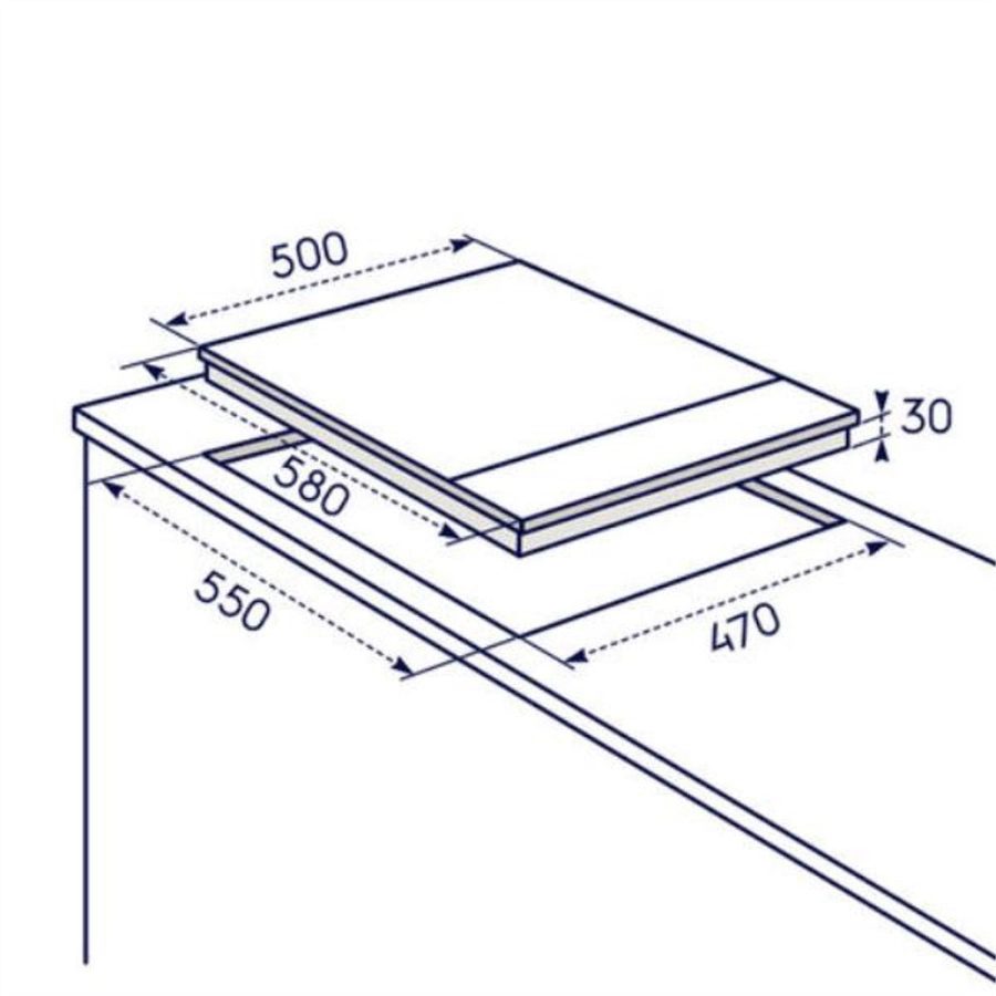 Piano Cottura a Gas Electrolux EGS6414X Electrolux Tripla Corona Acciaio Inox - immagine 3