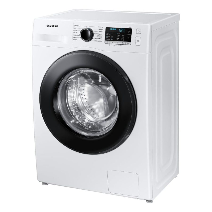 Lavatrice A Carico Frontale Samsung 8 Kg WW80AGAS21AEET Crystal Clean Slim Classe E 1200 Giri (A85xL60xP45) Vapore igienizzante Ecobubble - immagine 3