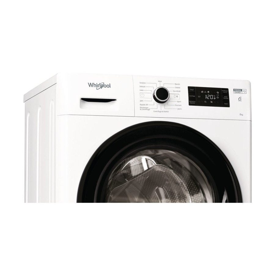 Lavatrice a Carica Frontale Whirlpool 6 Kg FWSG 61251 B IT N FreshCare 1200 Giri Classe F - immagine 3