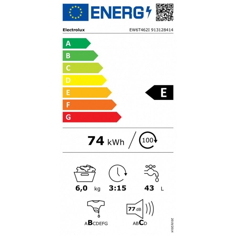 Lavatrice a Carica dall' Alto Electrolux 6 Kg 1200 Giri EW6T462I Classe E - immagine 4